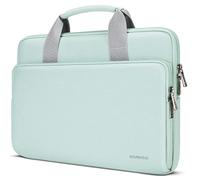 DOMISO Funda para Portatil Ordenador 17 Pulgadas,Protección Bolsa para 17 Pulgadas Lenovo,HP,DELL,ASUS Chromebook,Impermeable Laptop PC Case Sleeve con Asa,Menta Verde