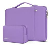 DOMISO Funda para Portatil Ordenador 17 Pulgadas,Protección Bolsa para 17 Pulgadas Lenovo,HP,DELL,ASUS Chromebook,Impermeable Laptop PC Case Sleeve,con Paquete de Accesorios,Morado