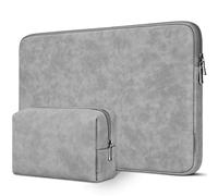 DOMISO Funda para Portatil Ordenador 17 Pulgadas,Protección Bolsa para 17 Pulgadas Lenovo,HP,DELL,ASUS Chromebook,Impermeable Laptop PC Case Sleeve,con Bolsa para Accesorios,Gris