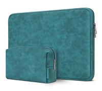 DOMISO Funda para Portatil Ordenador 17 Pulgadas,Protección Bolsa para 17 Pulgadas Lenovo,HP,DELL,ASUS Chromebook,Impermeable Laptop PC Case Sleeve,con Bolsa para Accesorios,Turquesa