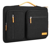 DOMISO Funda para Portatil Ordenador 17 Pulgadas,Protección Bolsa para 17 Pulgadas Lenovo,HP,Dell,Asus Chromebook,Impermeable Laptop PC Case Sleeve Con Asa,Negro