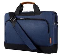 DOMISO Funda Portátil 15-15,6 Pulgadas Maletín Bandolera Gran Capacidad Compatible con Dell HP Lenovo ASUS Acer, Azul