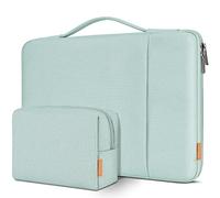DOMISO Funda Portatil 15.6 Pulgadas,Maletín de Ordenador Impermeable Compatible con 15.6" Lenovo IdeaPad Flex 5 Lenovo Yoga/HP Pavilion 15 Envy 15/DELL XPS 15/ASUS,Menta Verde