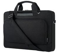 DOMISO Funda Portátil 17-17,3 Pulgadas Maletín Bandolera Gran Capacidad Compatible con Dell HP Lenovo ASUS Acer Negro