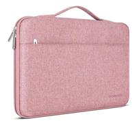 DOMISO Funda Portatil 17.3 Pulgadas,Maletín de Ordenador Impermeable Compatible con 17.3" HP Pavilion 17 Envy 17/DELL/Lenovo IdeaPad/LG gram/MSI/ASUS,Rosa
