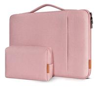 DOMISO Funda Portatil 17.3 Pulgadas,Maletín de Ordenador Impermeable Compatible con 17.3" HP Pavilion 17 Envy 17/DELL Inspiron 17/Lenovo IdeaPad/LG gram/MSI/ASUS,Rosa