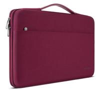DOMISO Funda portátil de lona para portátil de 40.6 cm para Dell/HP Pavilion Envy/ThinkPad IdeaPad/ASUS Vivobook, vino de 40.6 cm
