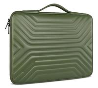 DOMISO Funda protectora para portátil de 15,6 pulgadas con asa, impermeable, a prueba de golpes, para MacBook Pro, Acer Aspire, HP ENVY, Lenovo IdeaPad, Dell XPS, color verde oliva