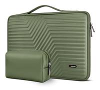 DOMISO Funda protectora para portátil de 17 pulgadas con bolsa a prueba de golpes EVA impermeable para MSI GS73VR Stealth Pro/Lenovo IdeaPad 320 321/HP Envy 17/LG Gram 17"/ROG Strix GL702VS, verde