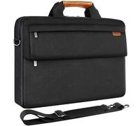DOMISO Maletín impermeable para portátil de 17 pulgadas, para Dell, Lenovo/Acer/HP/MSI/ASUS, color negro