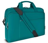 DOMISO Maletín para portátil de 15 a 15,6 pulgadas, resistente al agua, para Lenovo IdeaPad S510/Lenovo ThinkPad E575/Dell XPS 15 Inspiron/HP Pavilion 15 Envy 15/Asus,verde azulado