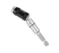 Domisyee Portapuntas magnético giratorio de 1/4 pulgadas - 90 mm de extensión flexible - Soporte de puntas hexagonal con modo de giro de 20° para espacios estrechos o esquinas