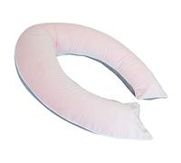 Domiva - Cojín de Maternidad Bicolor (180 cm, Perla/Rosa)