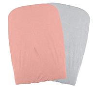 Domiva - Juego de 2 fundas de cambiador de pañales, color naranja y naranja