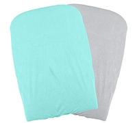 Domiva - Juego de 2 fundas de colchón para cambiar pañales, color verde