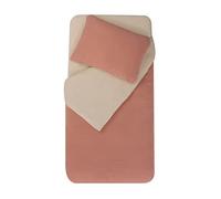 DOMIVA - Juego de edredón de 100 x 140 cm + Funda de 40 x 60 cm Terracotta/CAILLOUX