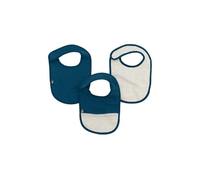 Domiva - Lote de 3 baberos de espuma de 6 a 12 meses, de gas de algodón