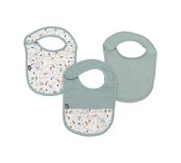 Domiva - Lote de 3 baberos de espuma de 6 a 12 meses, de gas de algodón