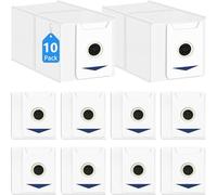 Domkan 10 Piezas Bolsas de Polvo Compatible con Ecovacs Deebot T30 Omni / T30 Pro Omni Aspirador, 3L de Gran Capacidad，Antimicrobiano Bolsas Repuesto 4 Capas Filtración