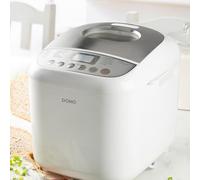DOMO B3976 - Panificadora (500-750-1000 g, 17 programas, incluye programa sin gluten, con temporizador, pantalla LCD, función de mantenimiento del calor), color blanco