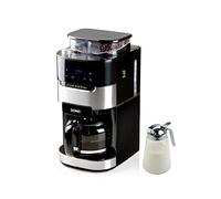 Domo Cafetera automática para 12 tazas con molinillo cónico para granos enteros y café filtro