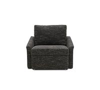 DOMO Collection Sillón Relax, para Dormir permanentemente, con función de Dormir, sillón Cama, sofá Cama de Invitados, sofá Cama de 108 x 96 x 86 cm (Ancho x Profundidad x Alto), Color Negro