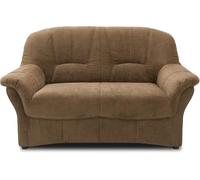 DOMO. collection Sofá Bahia FK de 2 plazas con Acolchado de muelles, diseño clásico, sofá tapizado de 153 x 57 x 91 cm, Color marrón