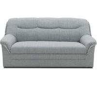 Domo. Collection Sofá Berlin, diseño clásico, Plateado | 3 plazas con núcleo de resorte para una gran comodidad de asiento en diseño clásico, 191 x 90 x 89 cm (ancho x profundidad x