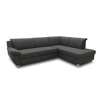 DOMO. collection Sofá esquinero Panama clásico en Forma de L, esquinero, sofá esquinero, 254 x 186 cm, Color Antracita