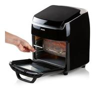DOMO DO534FR Freidora de aire caliente 3 en 1 Airfryer - Horno, función giratoria y deshidratadora - 8 programas automáticos - 10 L - 1800 W - Negro