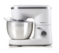 Domo DO9175KR 700W 4L Plata, Color blanco - Robot de cocina (4 L, Plata, Blanco, Giratorio, Acero inoxidable, 700 W, Masa, Mezcla)