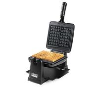 DOMO Gofrera DO9224W Doble para gofres belgas, Revestimiento antiadherente, 1400 W, Negro