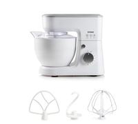 DOMO DO9241KR Robot de cocina - Incluye batidor, gancho amasador y batidor plano - Cuenco 4 L - 600 W
