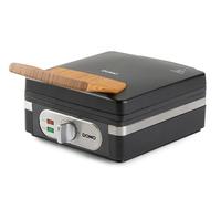 DOMO DO9275W Waffle para 2 gofres belgas - Gofres XL 4x7 - Revestimiento antiadherente sin PFAS - 1400W - Revestimiento cerámico - Negro