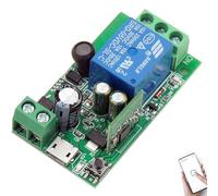 DOMO-MATIC Interruptor Inteligente WiFi, Módulo Relé 1 Canal, Control Remoto Bluetooth, DC 5V/12V/24V/36V, Compatible con Alexa y Google Home, Ewelink App (Receiver 1 channel)