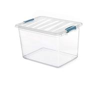 DOMO PACK LIVING CAJA KATLA TRANSPARENTE 20L CON ASAS ERGONOMICAS 39X29X25,5CM