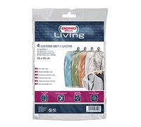 DOMO PAK LIVING Custodie in polietilene Fundas para Ropa y Chaquetas, 65 x 95 cm, 4