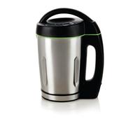 Domo DO498BL LICUADORA Y Mã Quina para Hacer Sopa 1,6 L Soup Maker, Metal, 3 Velocidades, Black