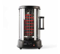 Domoclip 323DOM - Parrilla eléctrica rotativa, 1500 W, color negro