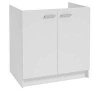 Domodomo Armario de cocina 80 x 46,5 x 82 cm, mueble de cocina, armario bajo lavabo, sin fregadero