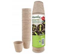 DomoDomo Juego de 24 macetas redondas (6 cm de diámetro), 100 % naturales y biodegradables