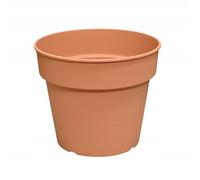 DomoDomo - Maceta de plástico de terracota, color rojo ladrillo, 19,5 cm Planti
