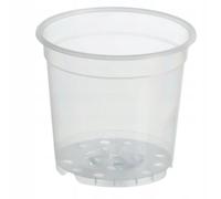 DomoDomo Maceta de plástico transparente de 15 cm, resistente a los rayos UV, circulación eficiente del agua, agujeros