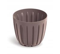 DomoDomo - Macetero de plástico acanalado Marsala 13,8 cm Wario