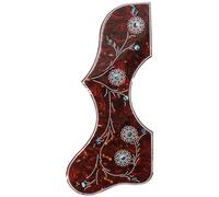 Domofa Golpeador de guitarra acústica grueso para Gibson J200 SJ200 piezas de guitarra folclórica acústica (Tortoise Red Left Hand)