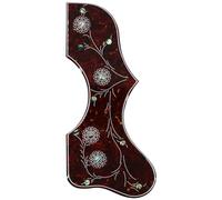 Domofa Golpeador grueso para guitarra acústica Gibson J200 SJ200 piezas de guitarra folclórica acústica (rojo tortuga)