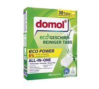 domol Eco Eco Power - Pastillas para limpiar platos (1 x 30 pastillas)