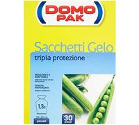 Domopak - Bolsas heladas, Triple Protección, pequeños (18 x 25 cm, 1,3lt) - 30 piezas - [Pack de 7]