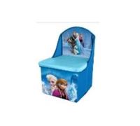 DOMOPAK - Silla de almacenamiento temática Disney Personajes Cars/Frozen, Azul, con bolsillo lateral y respaldo sólido