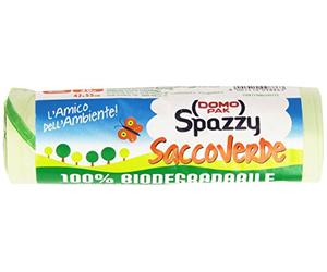 Domopak SpazzySaco Verde, sachetti para la Racolta Basuras 100% Biodegradable, 20L20Bolsas - [Pack de 3]